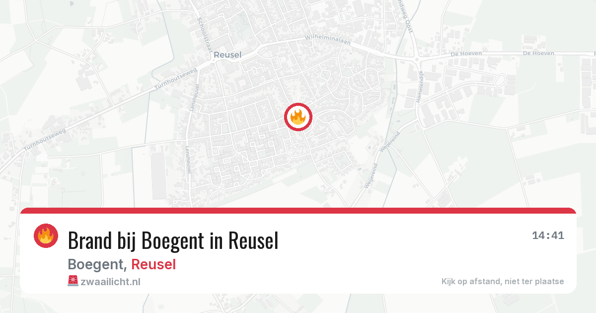Brand bij Boegent in Reusel — 19 jun 2026