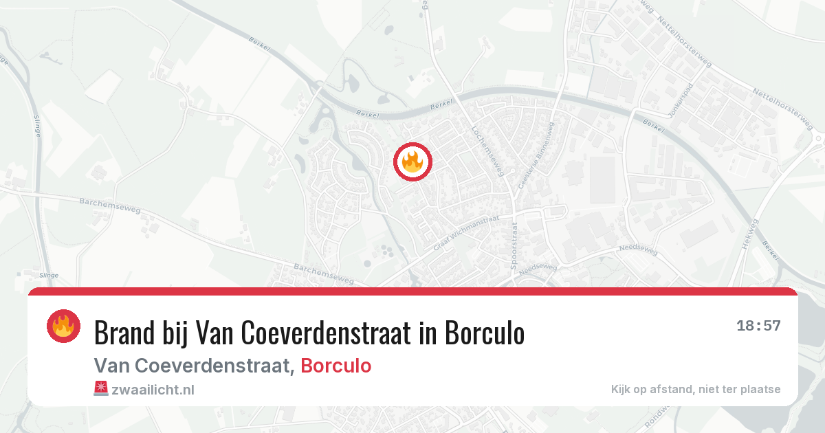 Brand bij Van Coeverdenstraat in Borculo — 29 mei 2026