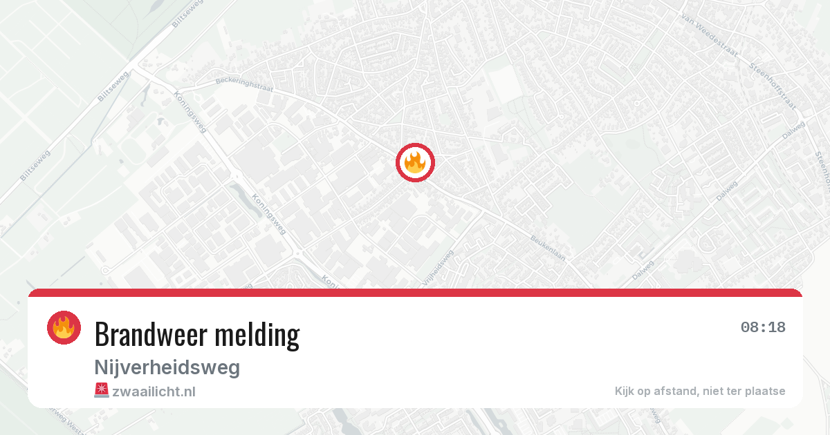 Brandweer melding — 19 jun 2026