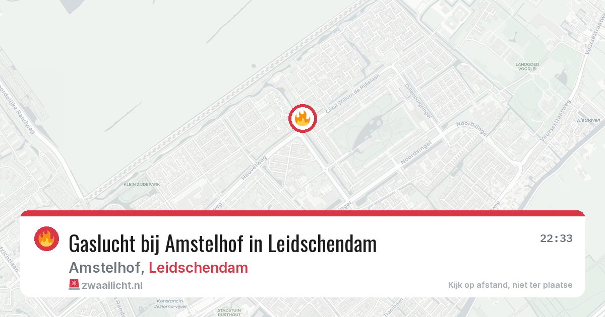Gaslucht bij Amstelhof in Leidschendam — 15 mei 2026