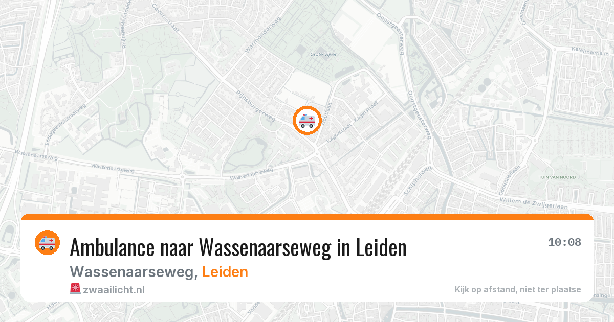 Ambulance naar Wassenaarseweg in Leiden — 26 jun 2026