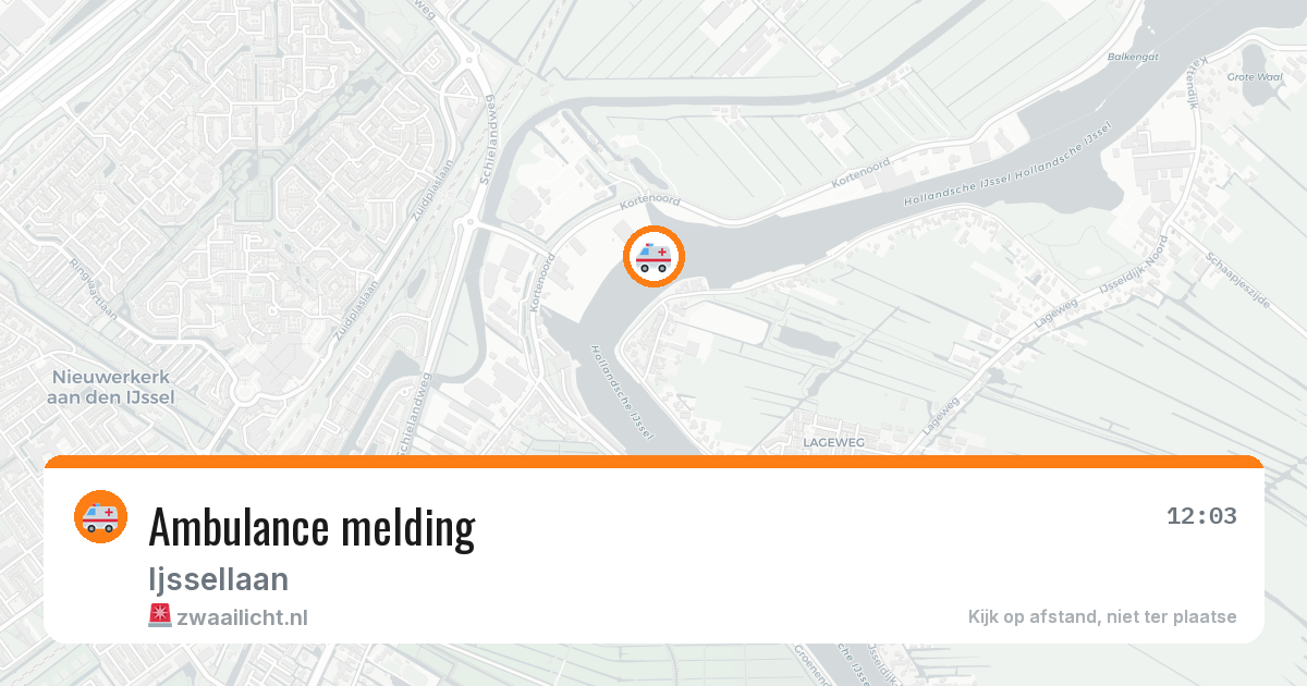 Ambulance melding — 2 mei 2026