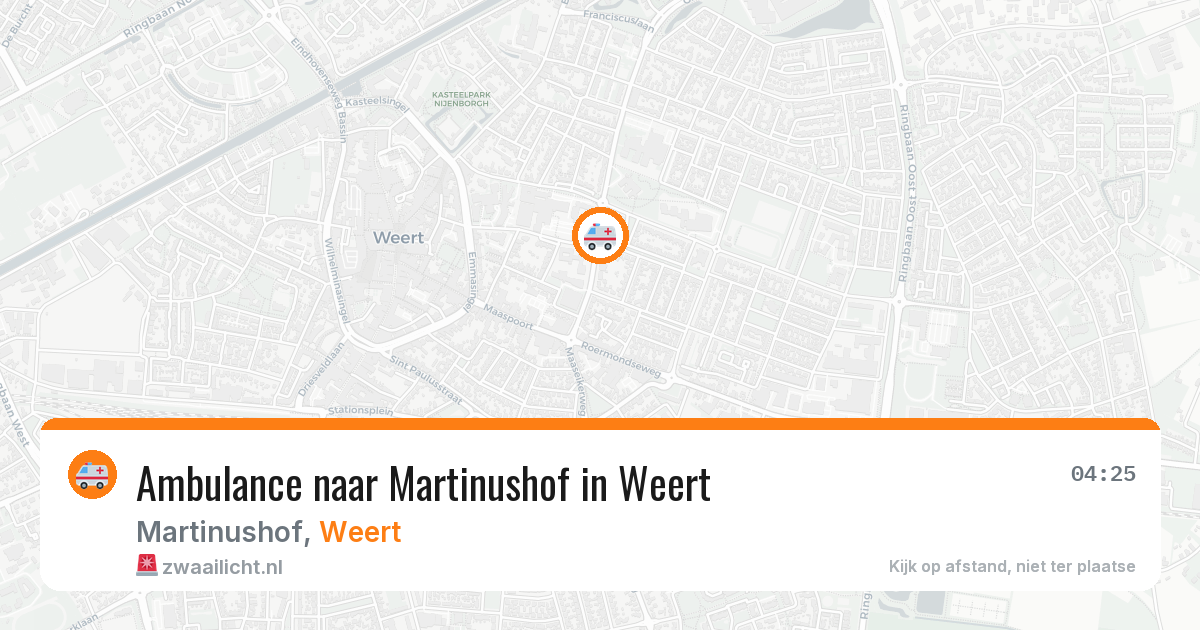 Ambulance naar Martinushof in Weert — 19 jun 2026