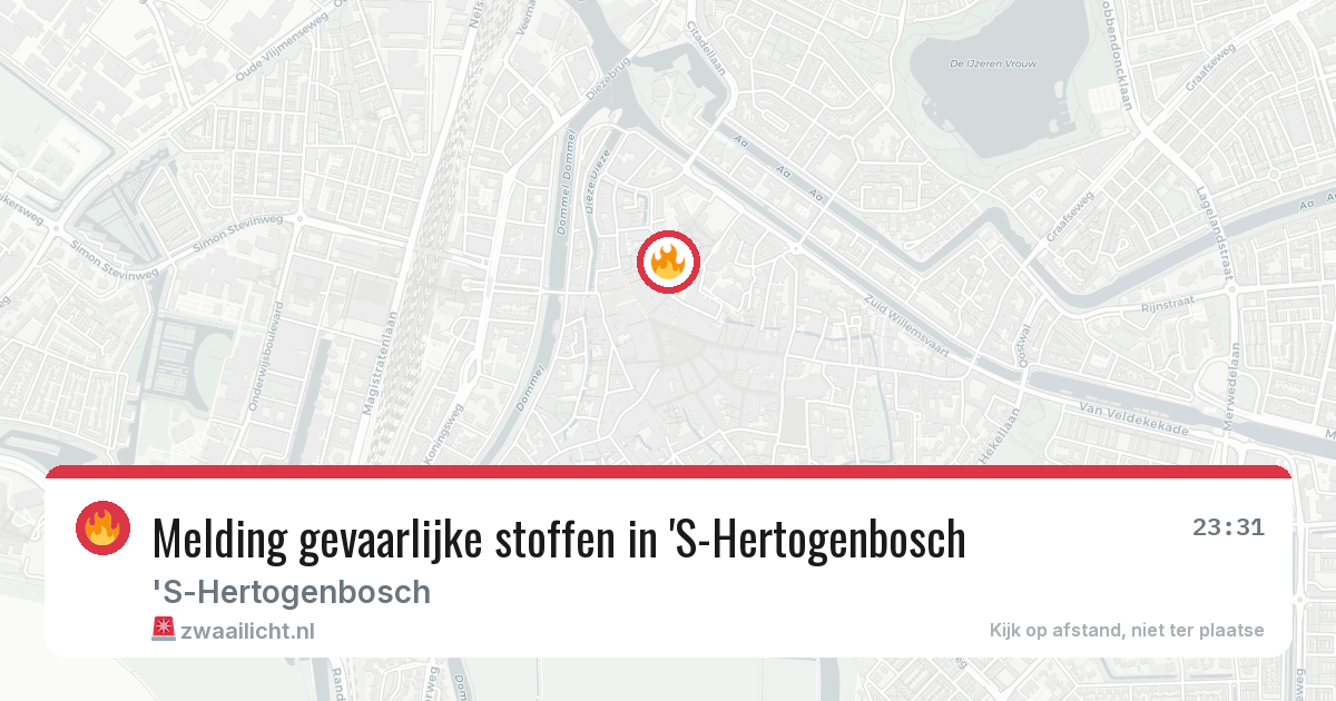 Melding gevaarlijke stoffen in 'S-Hertogenbosch — 18 apr 2026