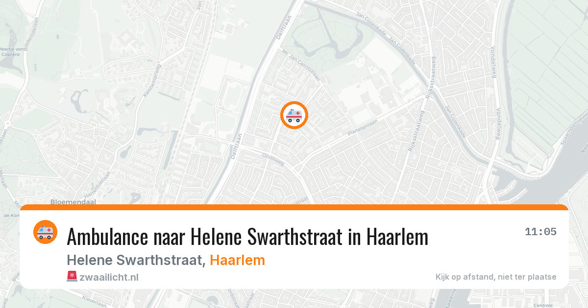 Ambulance naar Helene Swarthstraat in Haarlem — 21 apr 2026