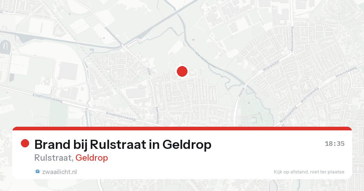 Brand bij Rulstraat in Geldrop — 12 mrt 2026
