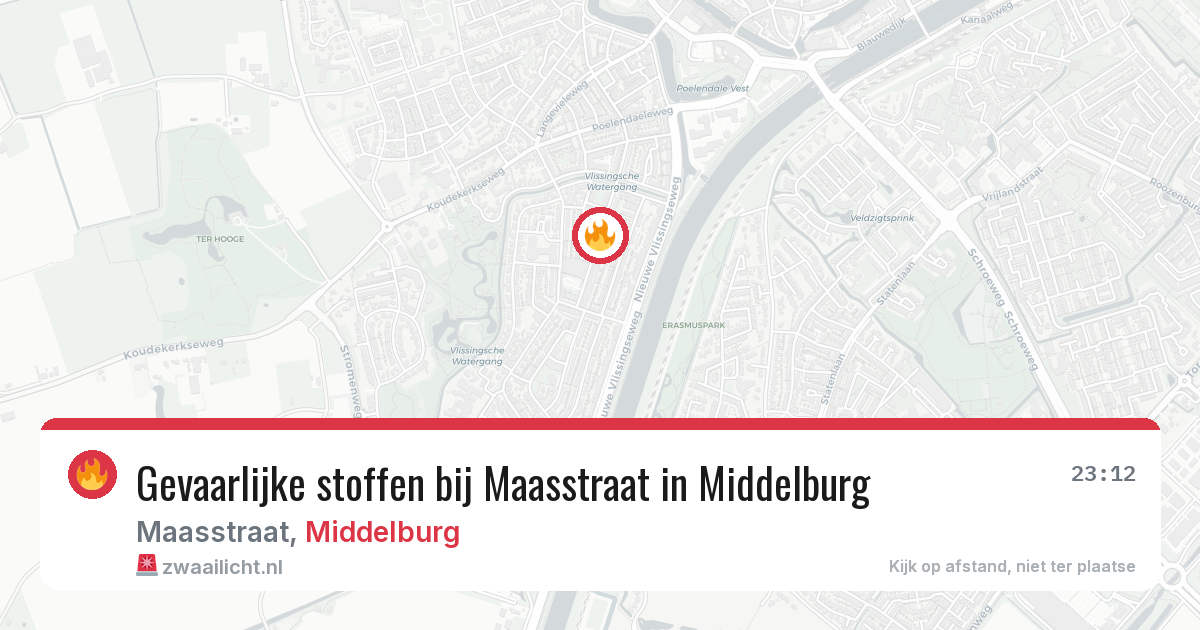 Gevaarlijke stoffen bij Maasstraat in Middelburg — 14 jun 2026
