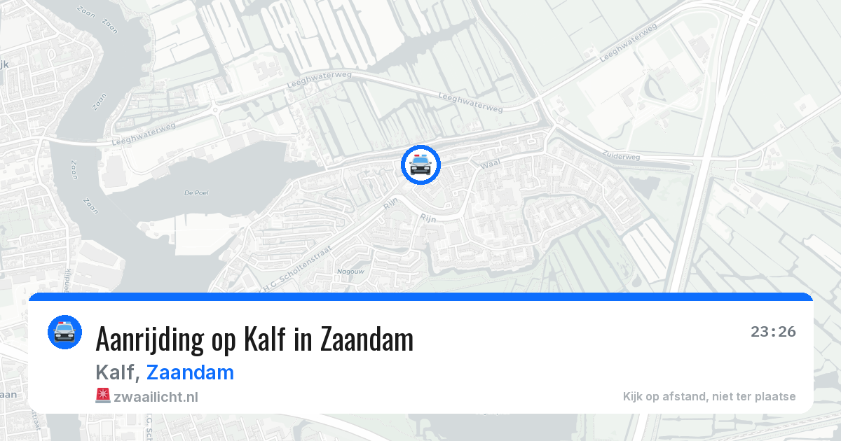 Aanrijding op Kalf in Zaandam — 21 mei 2026