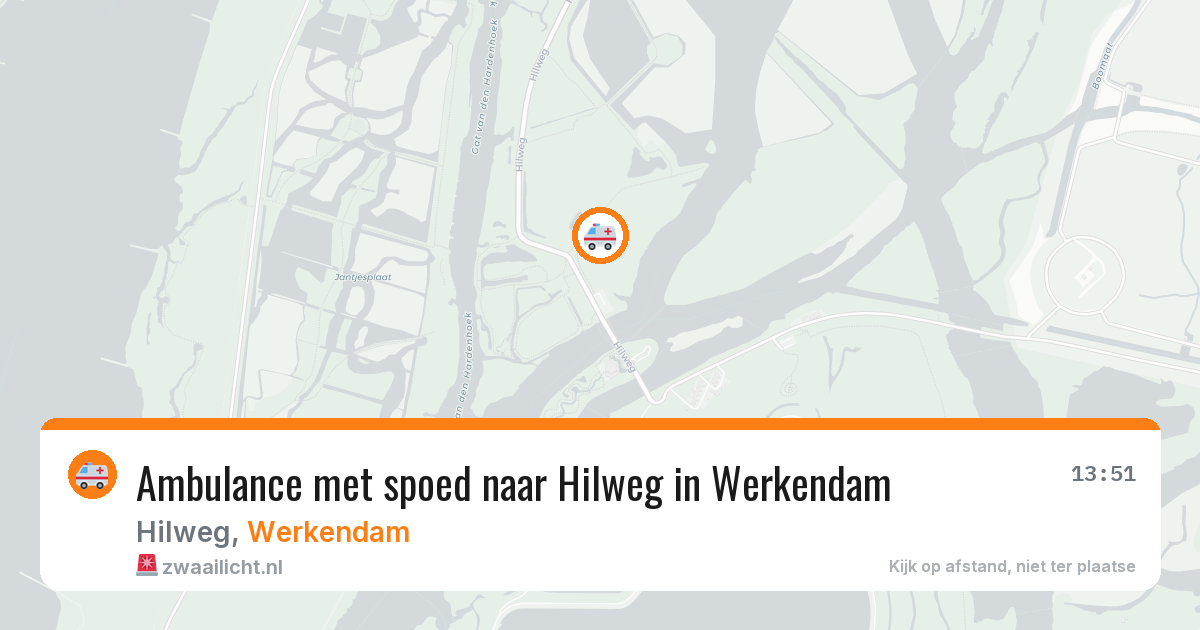 Ambulance met spoed naar Hilweg in Werkendam — 23 mei 2026