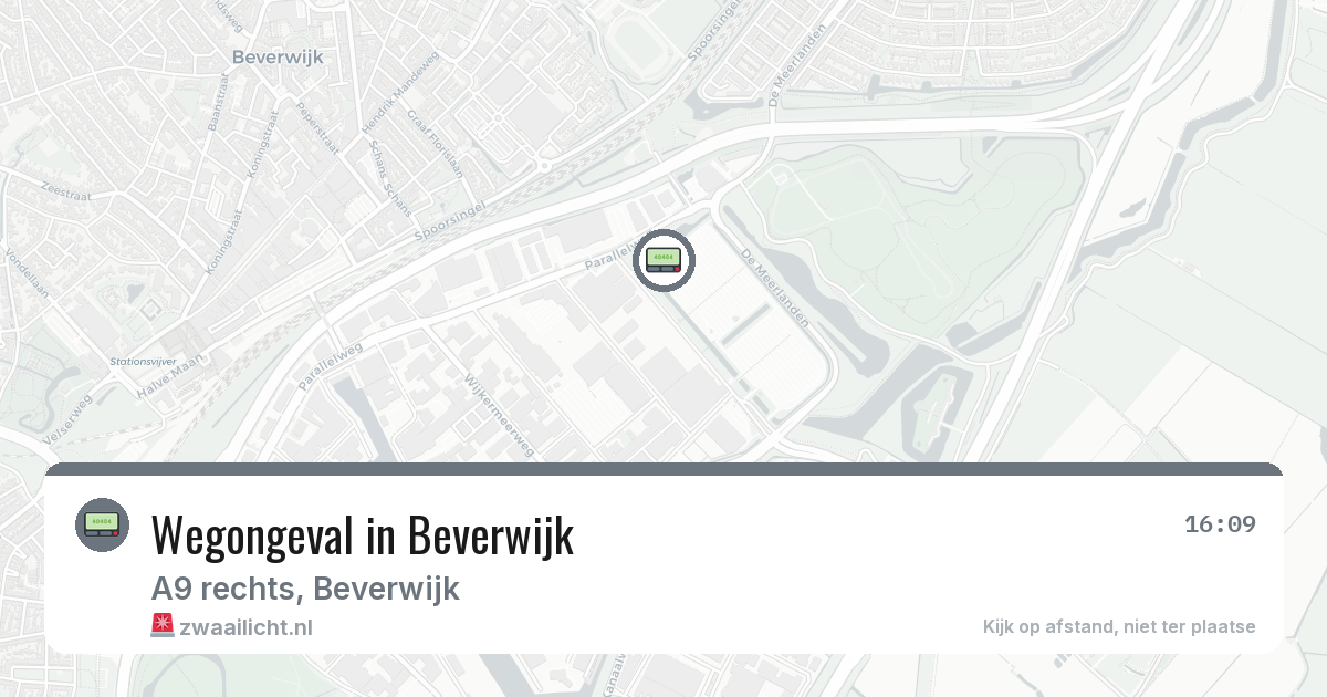 Wegongeval in Beverwijk — 11 mrt 2026