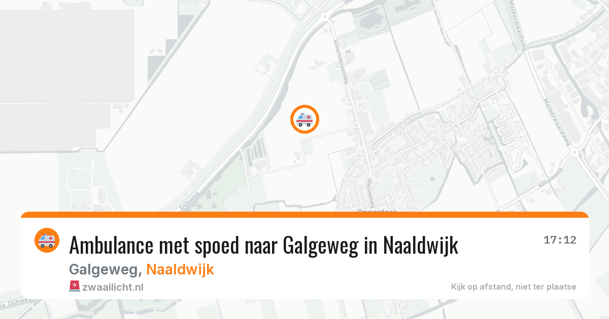 Ambulance met spoed naar Galgeweg in Naaldwijk — 20 jan 2026