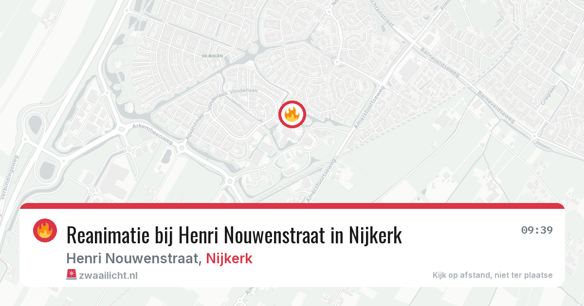 Reanimatie bij Henri Nouwenstraat in Nijkerk — 28 mei 2026