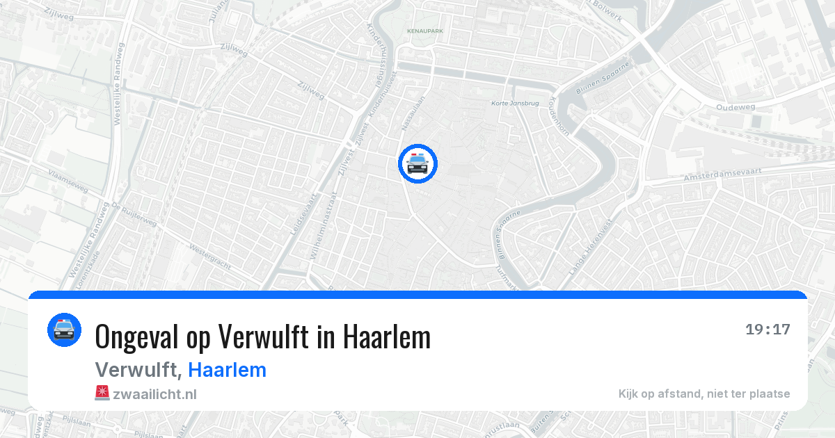 Ongeval op Verwulft in Haarlem — 4 jul 2026