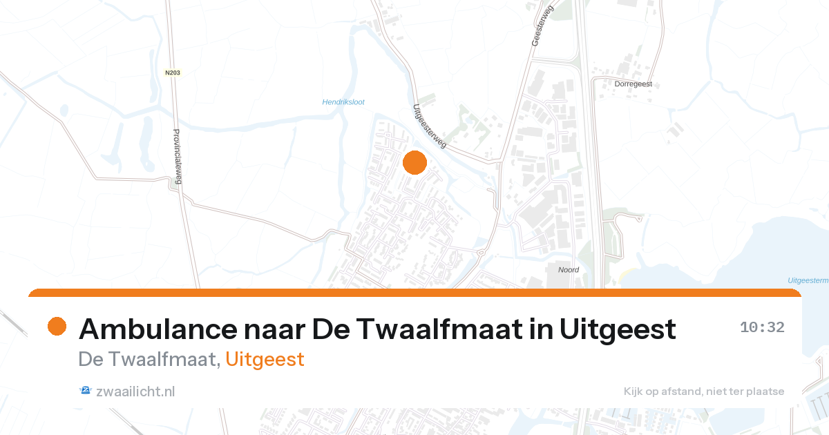 Ambulance naar De Twaalfmaat in Uitgeest — 27 aug 2026