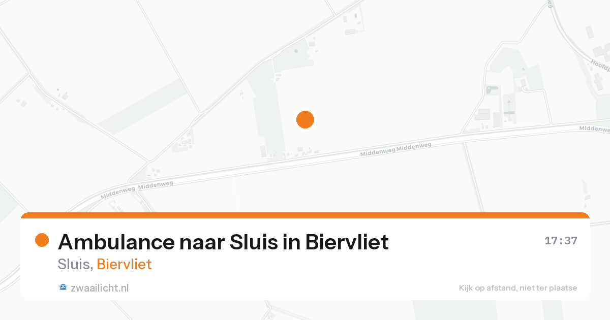 Ambulance naar Sluis in Biervliet — 5 aug 2026
