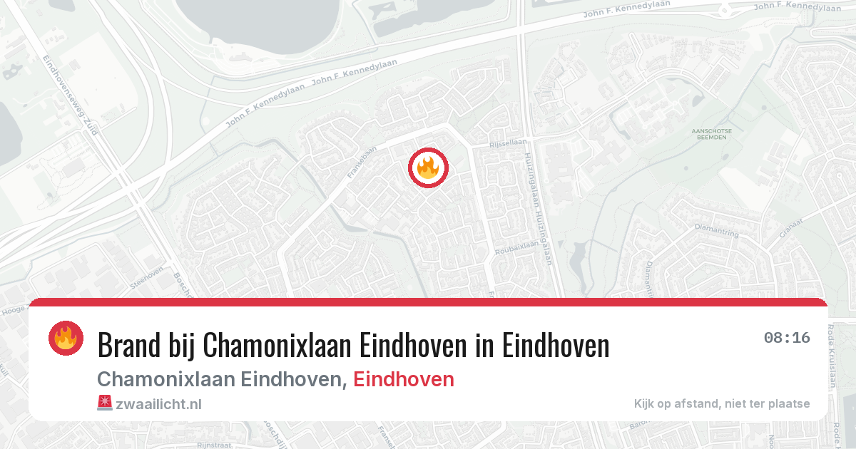 Brand bij Chamonixlaan Eindhoven in Eindhoven — 21 jun 2026
