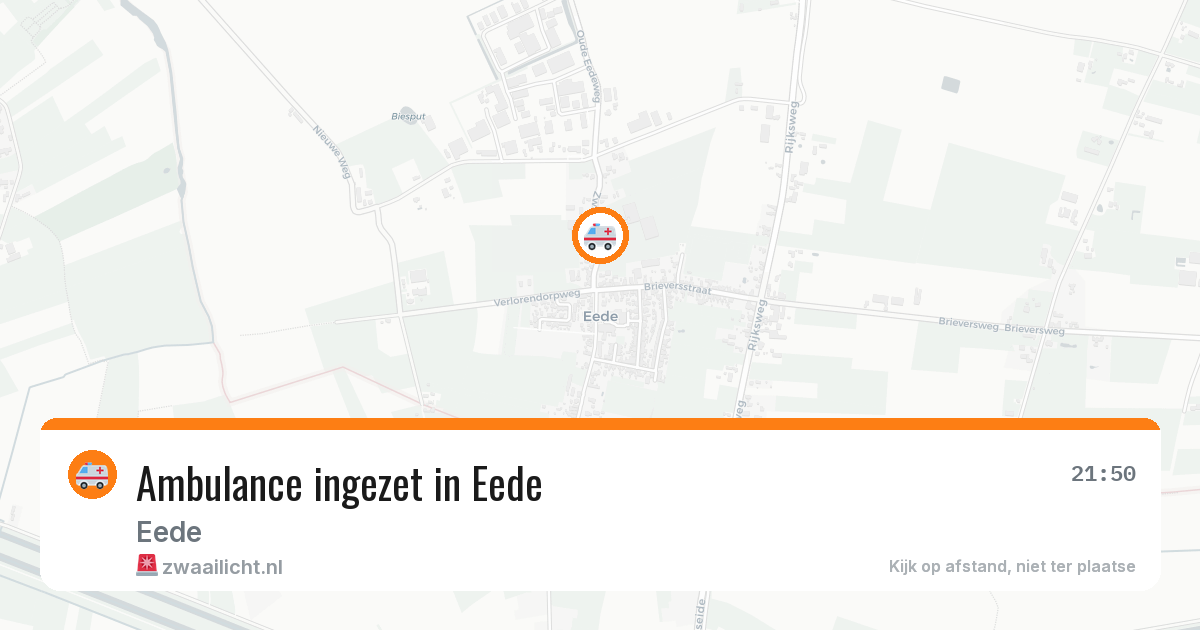 Ambulance ingezet in Eede — 22 jul 2026