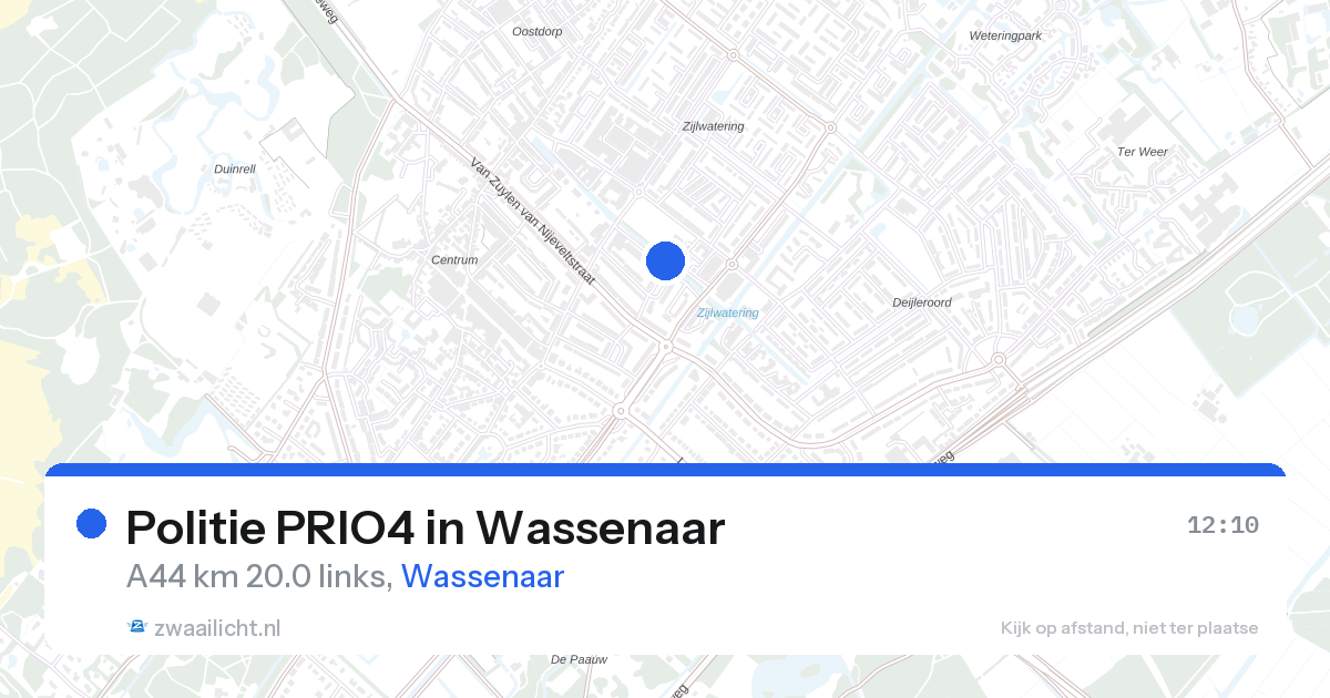 Politie PRIO4 in Wassenaar — 13 mrt 2026 | 🚨 Zwaailicht.nl