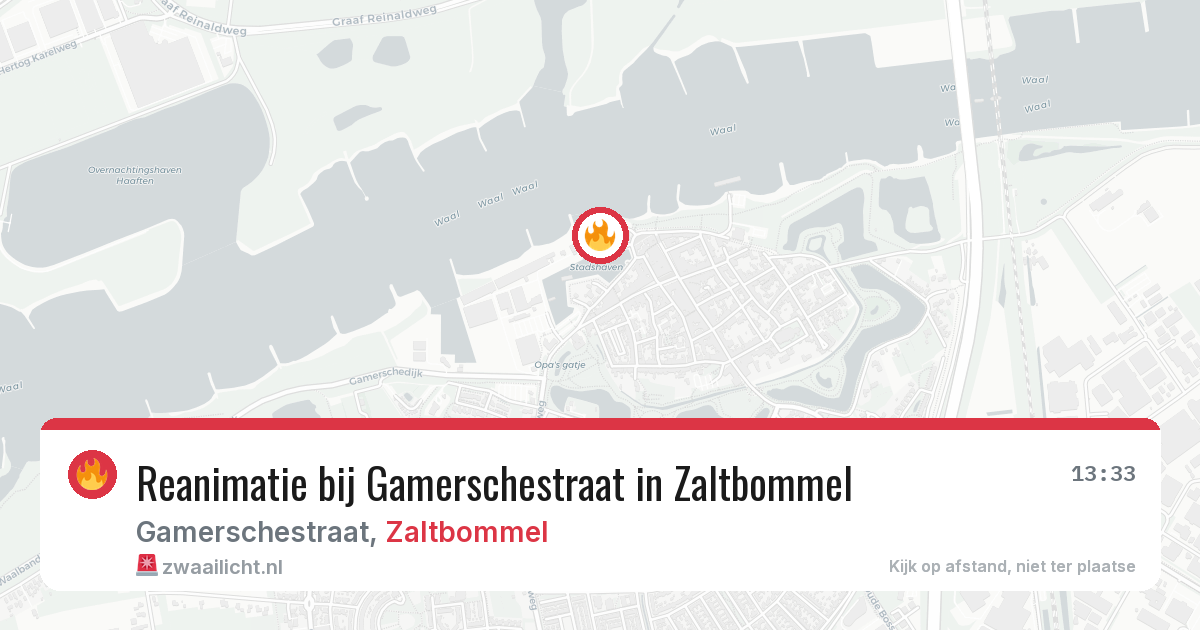 Reanimatie bij Gamerschestraat in Zaltbommel — 3 jul 2026