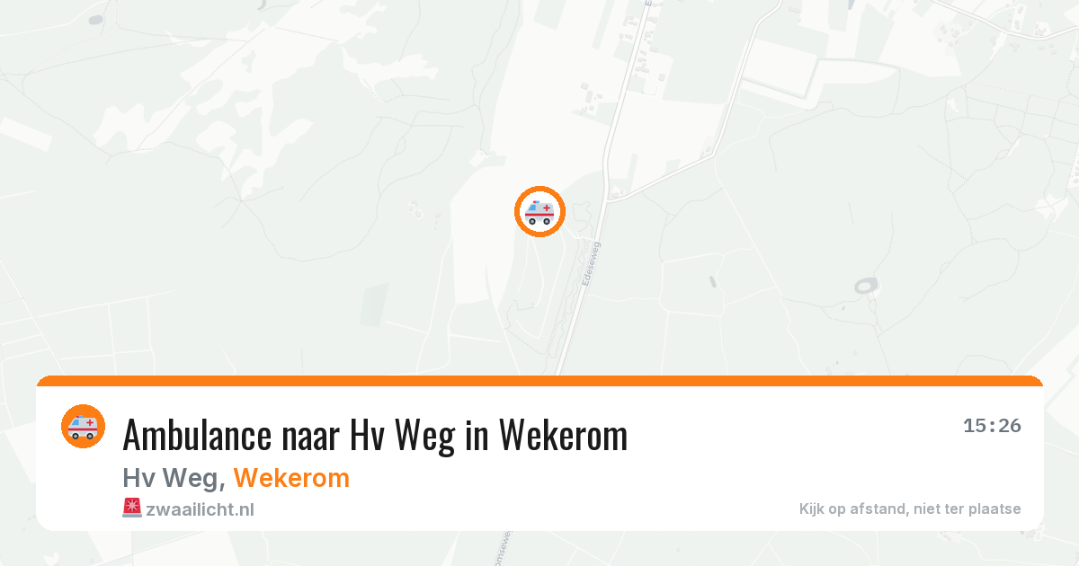 Ambulance naar Hv Weg in Wekerom — 8 jun 2026