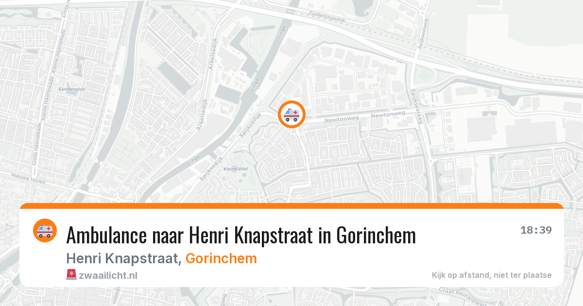 Ambulance naar Henri Knapstraat in Gorinchem — 24 jul 2026