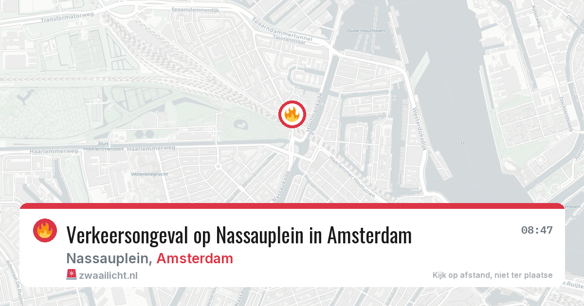 Verkeersongeval op Nassauplein in Amsterdam — 3 mrt 2026