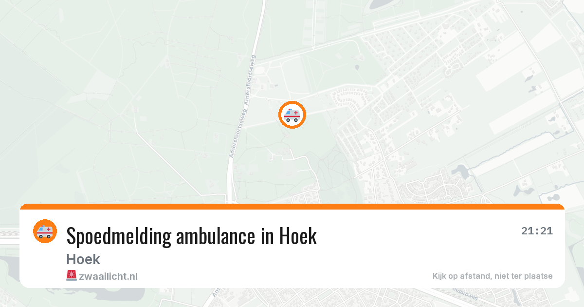 Spoedmelding ambulance in Hoek — 29 jan 2026