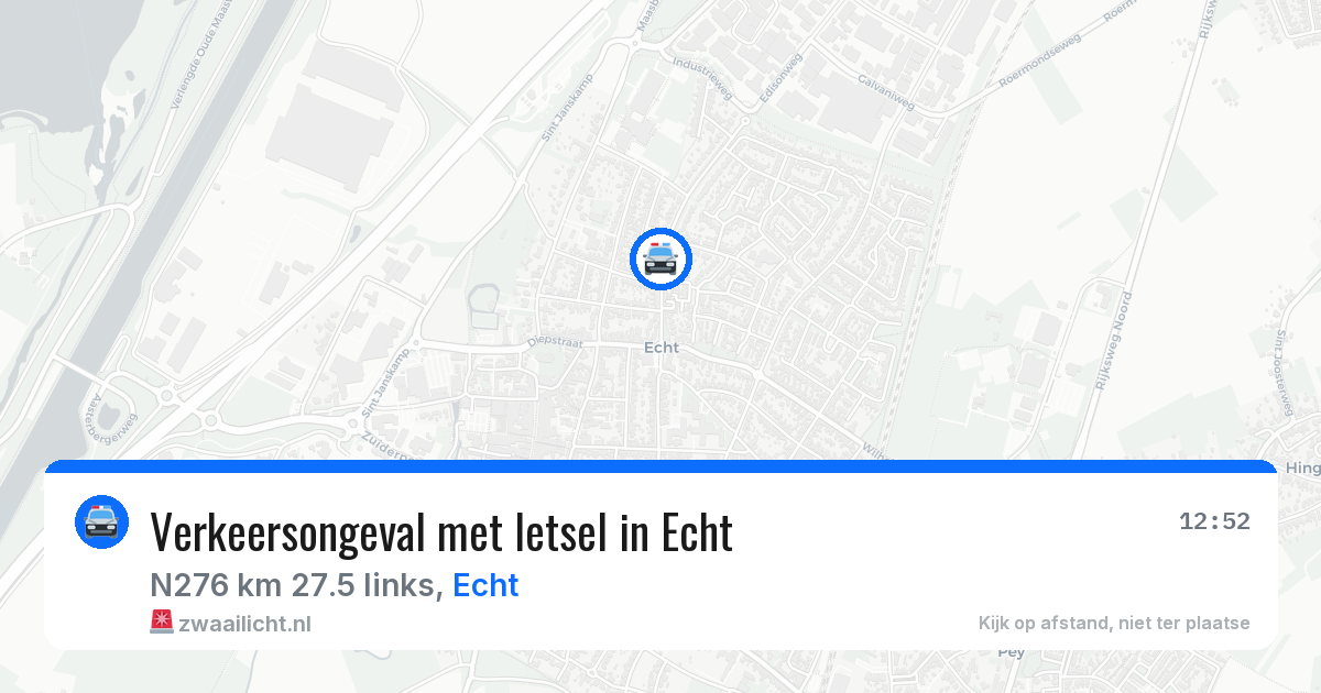 Verkeersongeval met letsel in Echt — 3 apr 2026