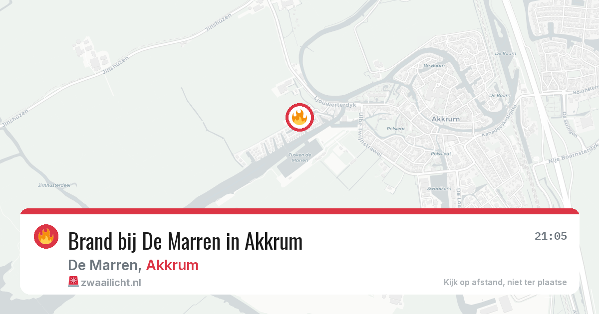 Brand bij De Marren in Akkrum — 15 jun 2026