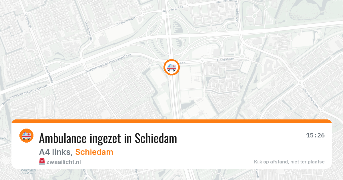 Ambulance ingezet in Schiedam — 12 aug 2026