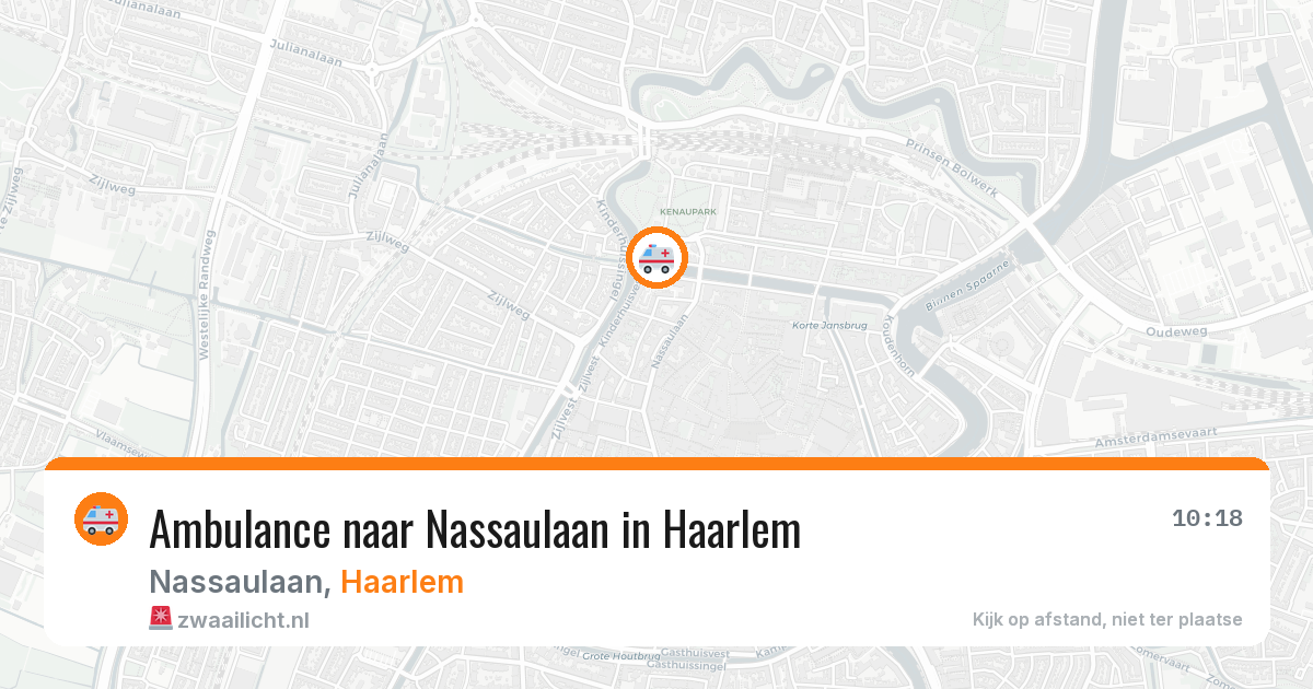Ambulance naar Nassaulaan in Haarlem — 30 mrt 2026