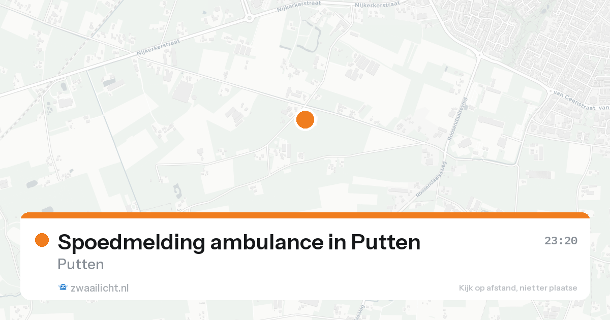 Spoedmelding ambulance in Putten — 30 jan 2026