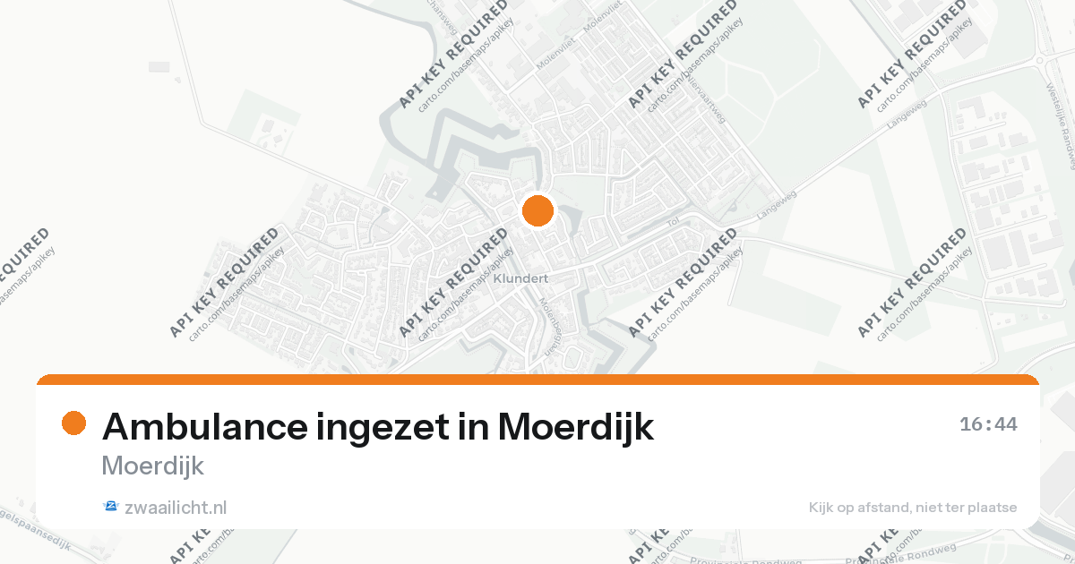 Ambulance ingezet in Moerdijk — 26 aug 2026