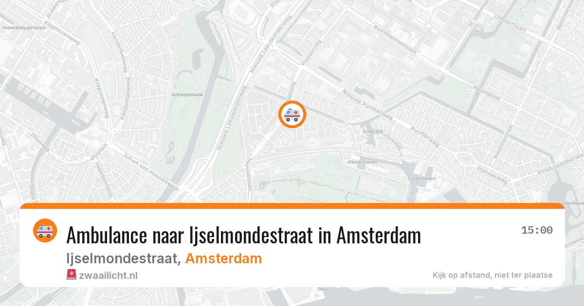 Ambulance naar Ijselmondestraat in Amsterdam — 2 jul 2026