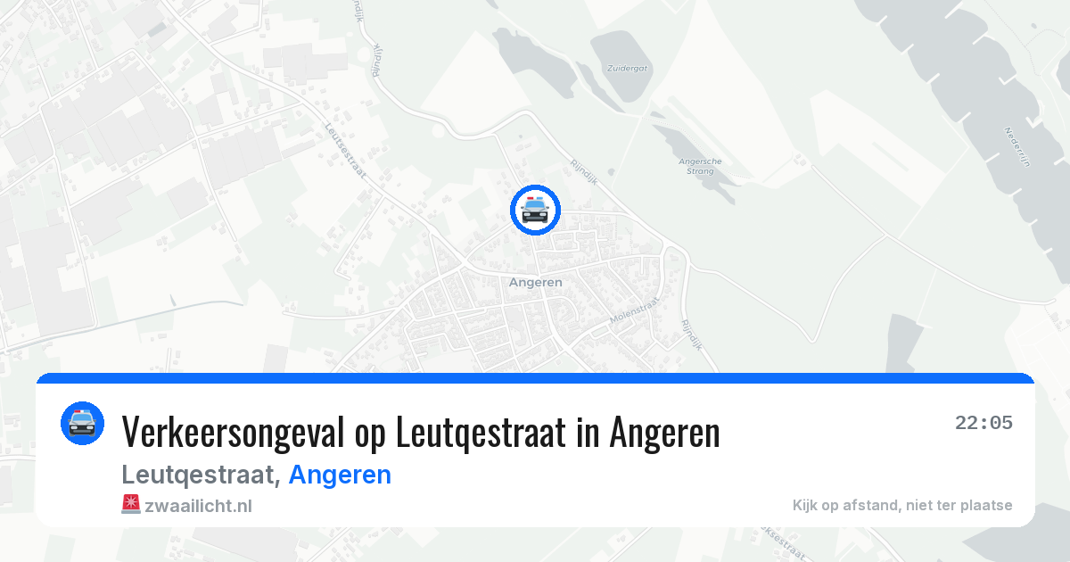 Verkeersongeval op Leutqestraat in Angeren — 20 jun 2026
