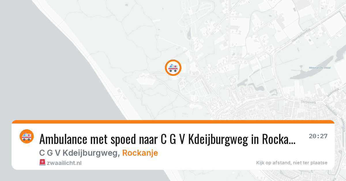 Ambulance met spoed naar C G V Kdeijburgweg in Rockanje — 19 jun 2026