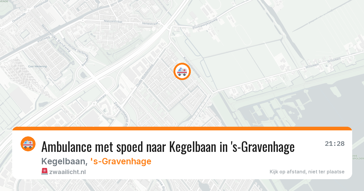 Ambulance met spoed naar Kegelbaan in 's-Gravenhage — 11 mei 2026