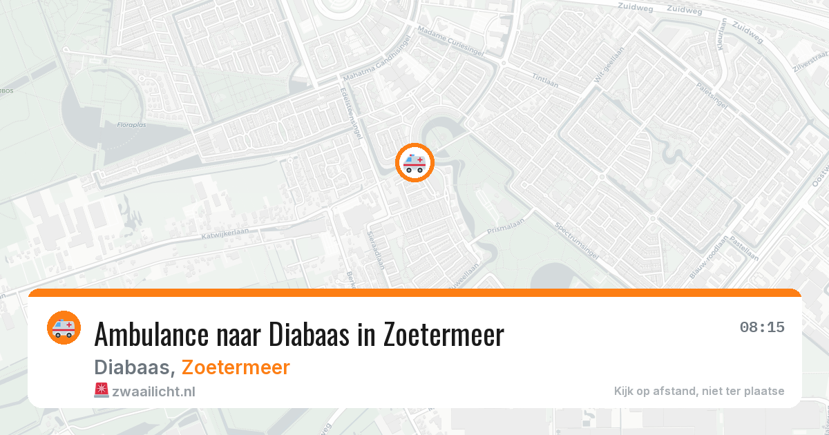 Ambulance naar Diabaas in Zoetermeer — 23 mei 2026