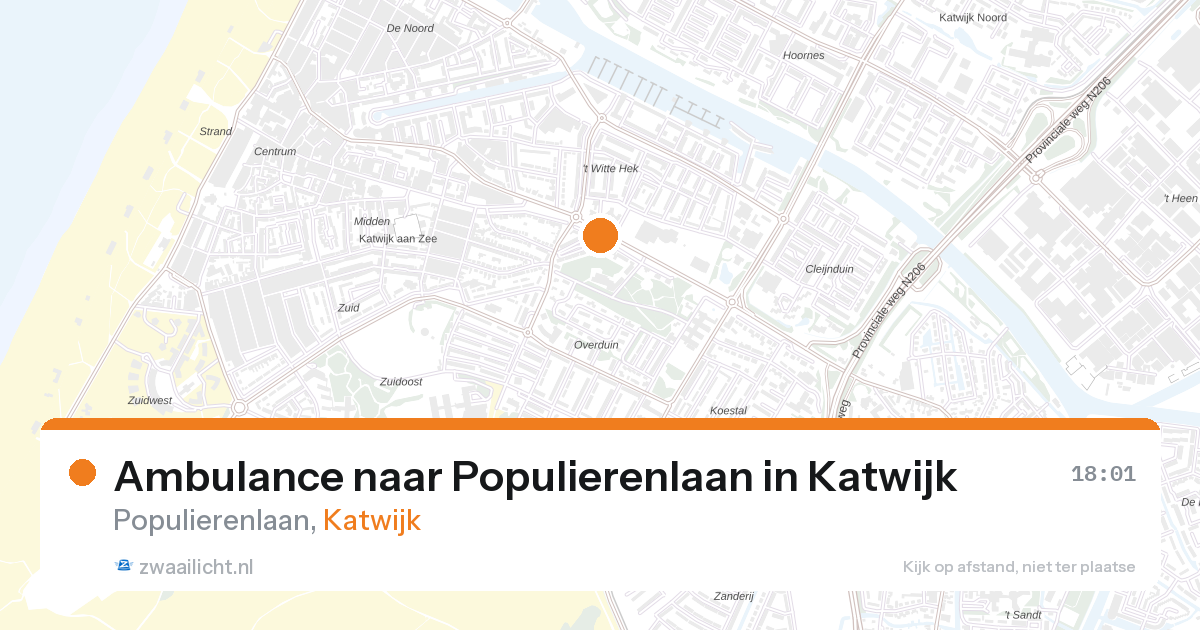 Ambulance naar Populierenlaan in Katwijk — 6 jun 2026
