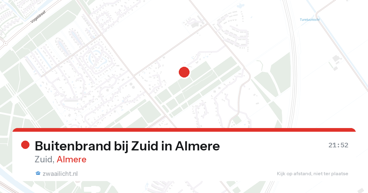 Buitenbrand bij Zuid in Almere — 27 mrt 2026