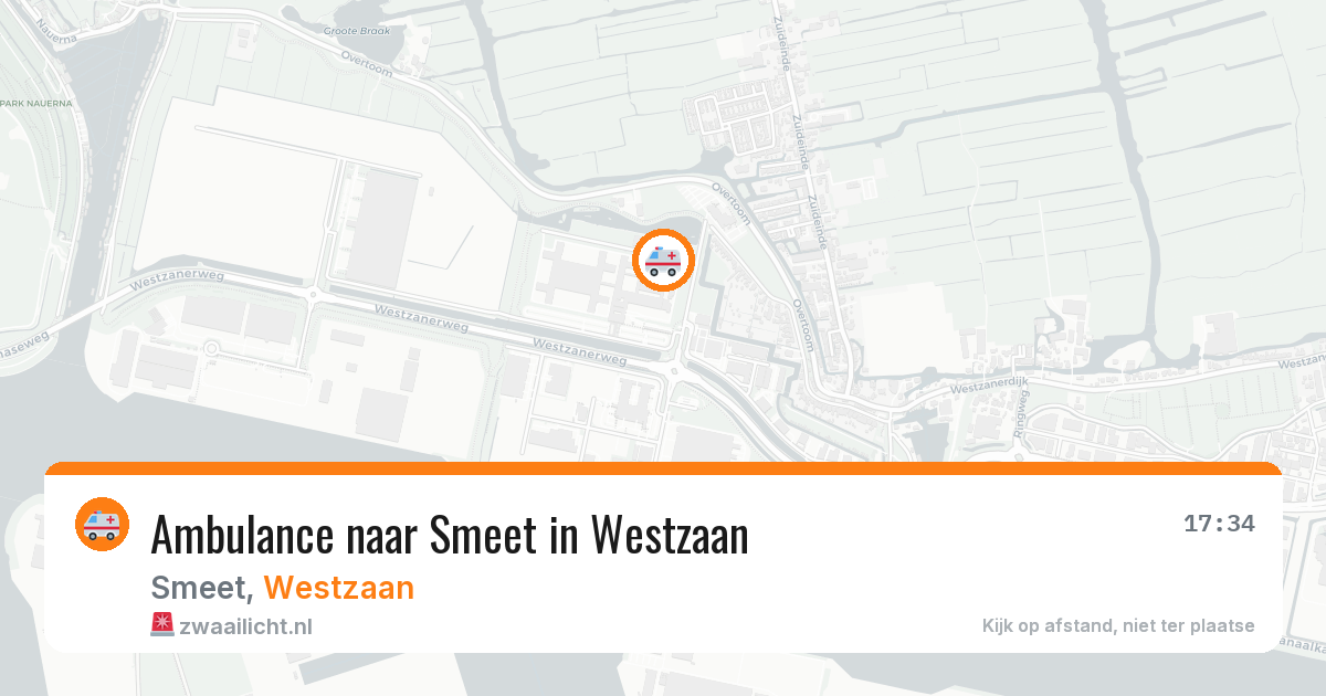 Ambulance naar Smeet in Westzaan — 15 mei 2026