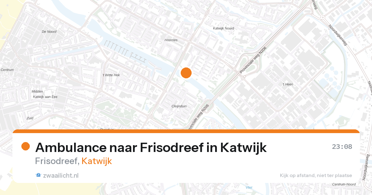 Ambulance naar Frisodreef in Katwijk — 1 jul 2026