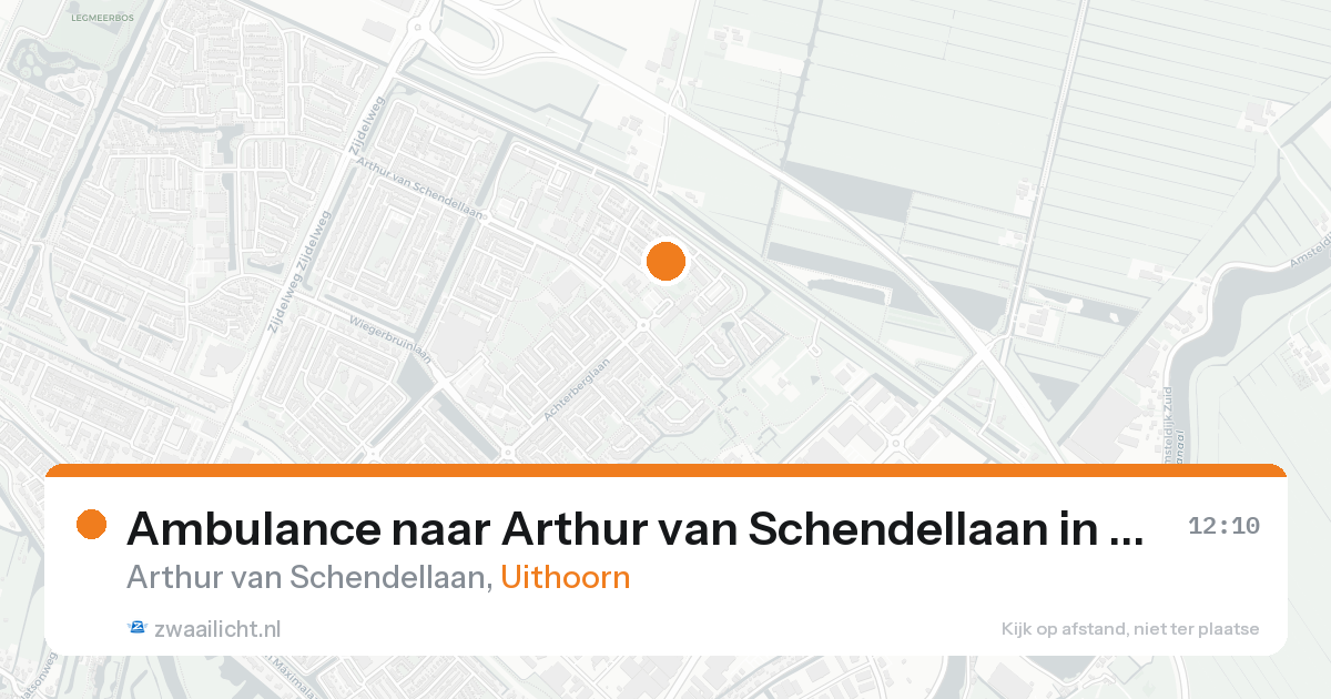 Ambulance naar Arthur van Schendellaan in Uithoorn — 11 jun 2026