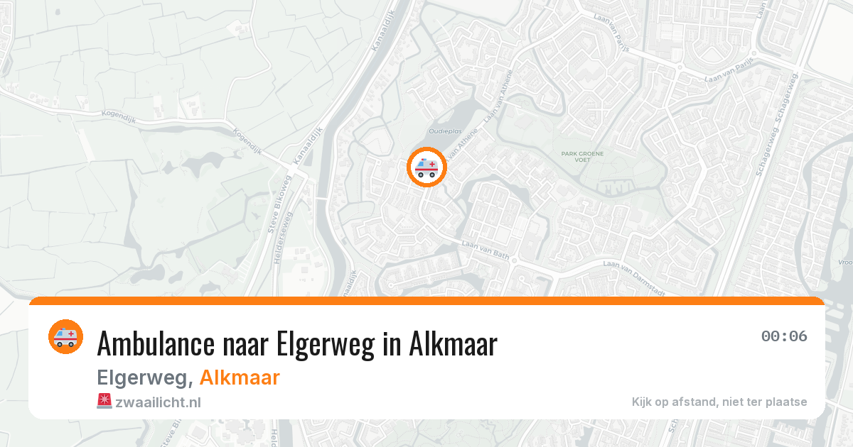 Ambulance naar Elgerweg in Alkmaar — 15 jul 2026