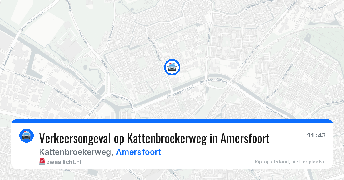 Verkeersongeval op Kattenbroekerweg in Amersfoort — 1 apr 2026