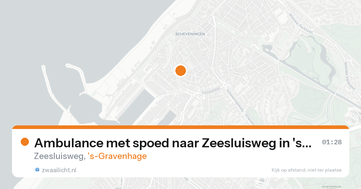 Ambulance met spoed naar Zeesluisweg in 's-Gravenhage — 31 jan 2026
