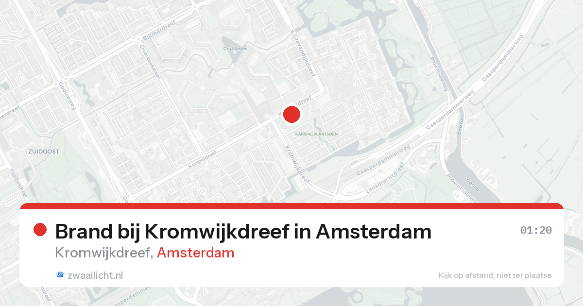 Brand bij Kromwijkdreef in Amsterdam — 5 jun 2026