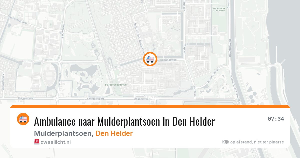 Ambulance naar Mulderplantsoen in Den Helder — 12 apr 2026