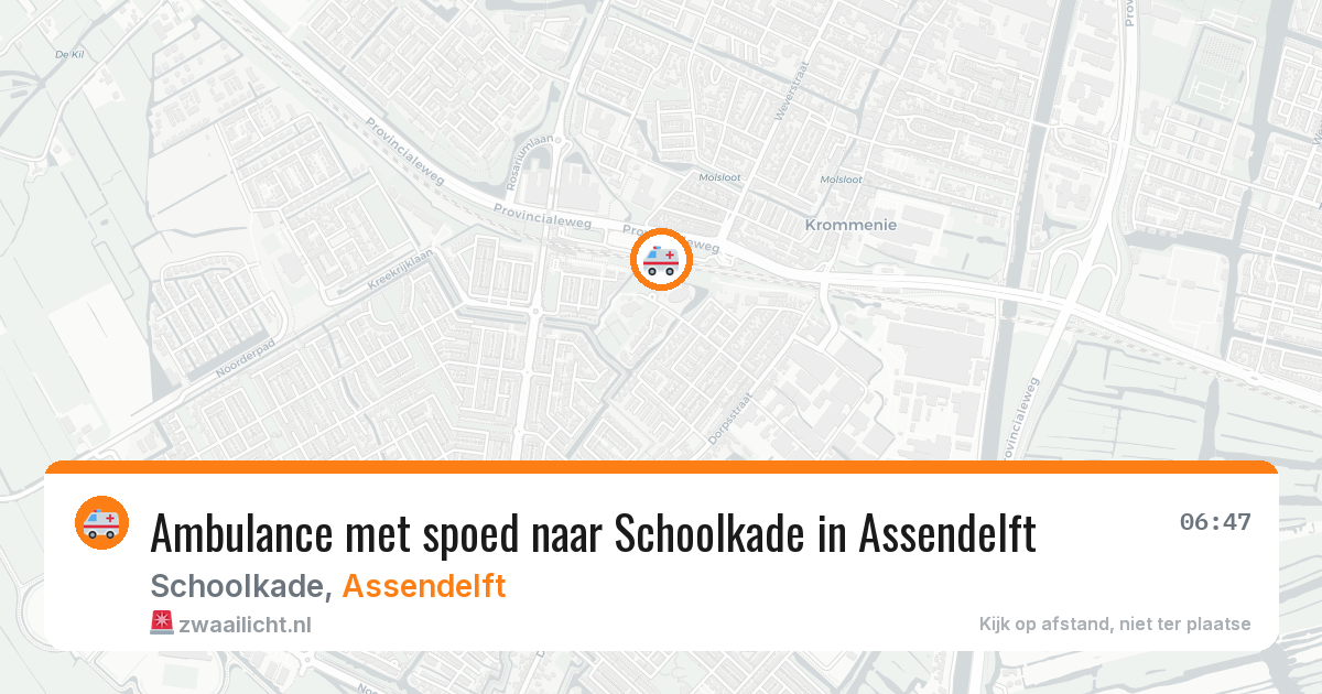 Ambulance met spoed naar Schoolkade in Assendelft — 29 jan 2026