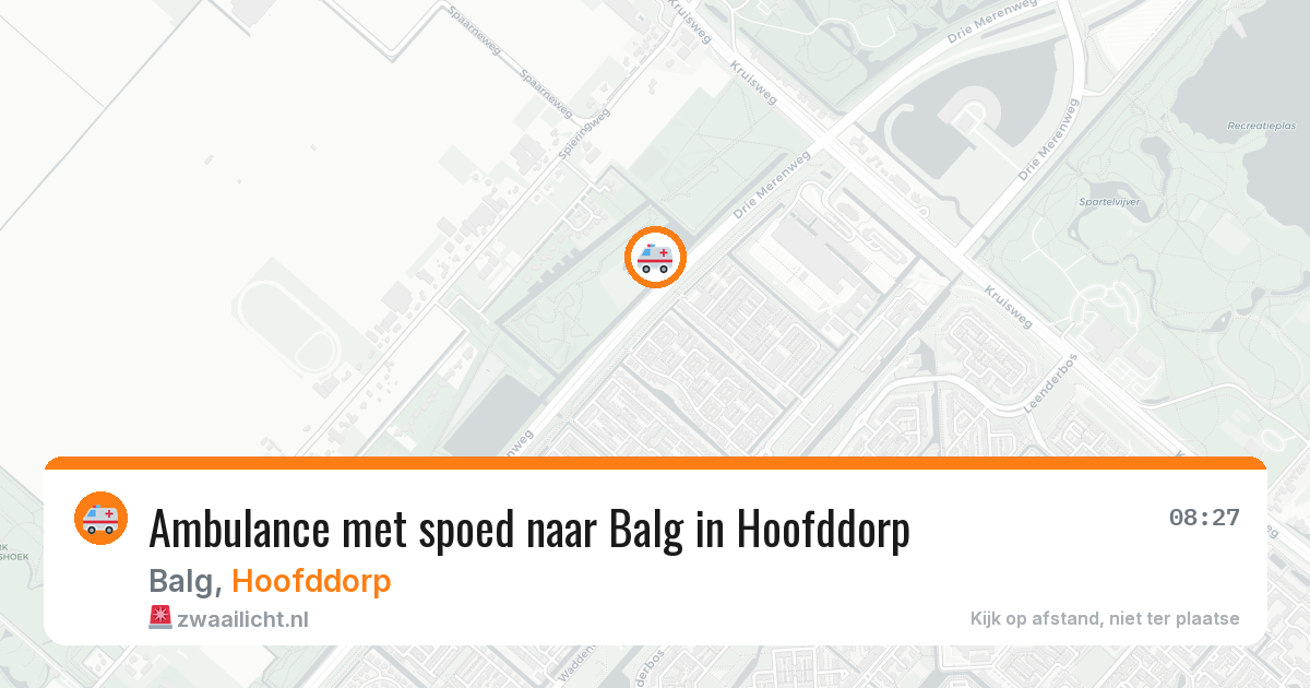 Ambulance met spoed naar Balg in Hoofddorp — 6 mei 2026